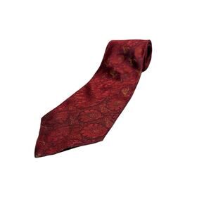 Polo Ralph Lauren Vintage Red‎ Paisley Silk Wide Tie